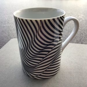 Swid Powell “Black Stripes” Coffee Cup Art With Trix and Robert Haussmann